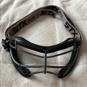 stx plus women’s lacrosse goggles in black